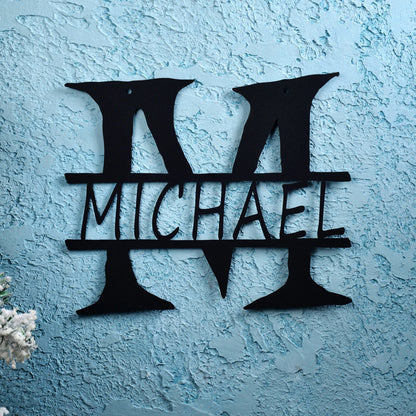 Housewarming Gift,custom Personalized Family Name Sign,name Sign Steel,custom Metal Sign,metal Sign Outdoor,front Porch Sign,last Name Sign Laser Cut Metal Signs Custom Gift Ideas