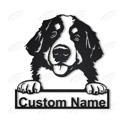 Bernese Mountain Dog Personalized Metal Wall Decor, Cut Metal Sign, Metal Wall Art, Metal House Sign, Metal Laser Cut Metal Signs Custom Gift Ideas