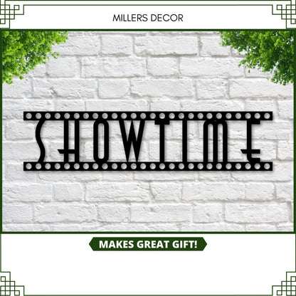 Theater Sign, Home Theater Sign, Movie Theater Decor, Movie Room Decor, Theater Room Decor, Theater Signs, Metal Sign, Home, Showtime Sign Laser Cut Metal Signs Custom Gift Ideas
