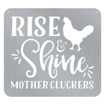 Rise &amp; Shine Customized Metal Signs, Custom Metal Sign, Custom Signs, Metal Sign, Metal Laser Cut Metal Signs Custom Gift Ideas