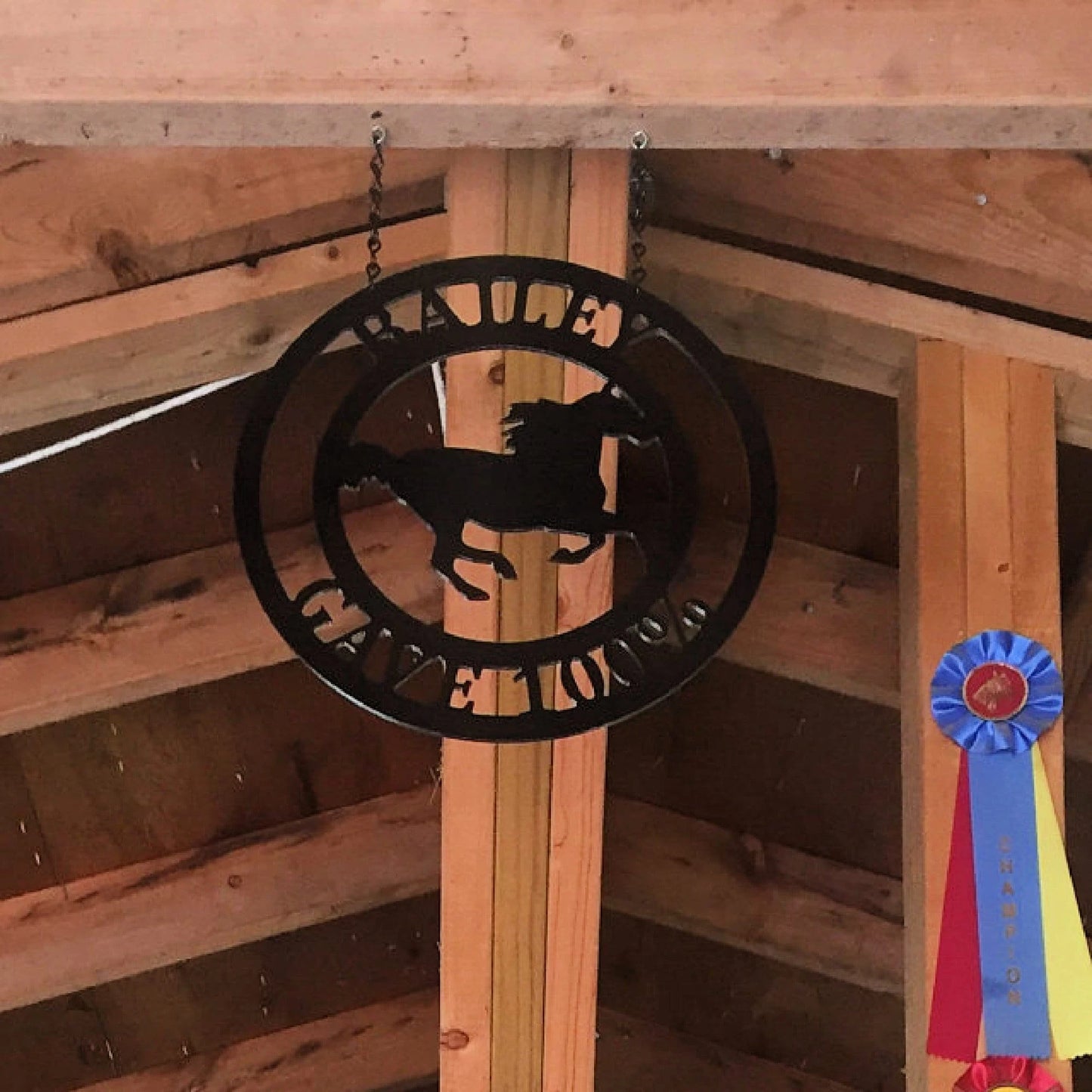 Farmhouse Decor Personalized Horse Sign, Customized Horse Ranch Family Name, Established Rustic Home Decor, Farmhouse Sign Gift Laser Cut Metal Signs Custom Gift Ideas