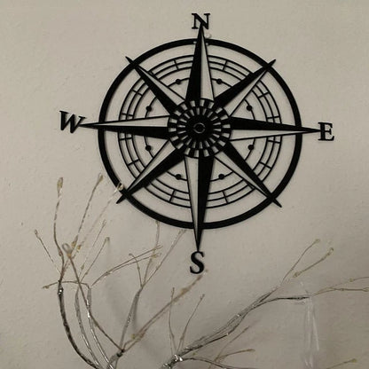 Nautical Compass, Compass Rose Metal Sign, Metal Gps Sign For House, Personalized Longitude Latitude Coordinates, Realtor Closing Gift Idea Laser Cut Metal Signs Custom Gift Ideas