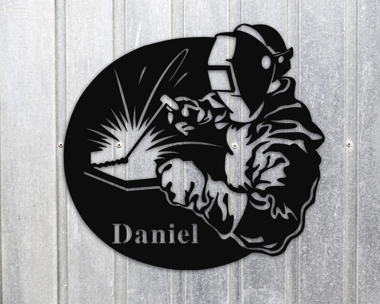 Personalized Welder Name Metal Sign, Mechanic Gift, Gift For Welder, Blue Collar Gift Ideas, Fathers Day Gift, Custom Metal Gift For Dad Laser Cut Metal Signs Custom Gift Ideas