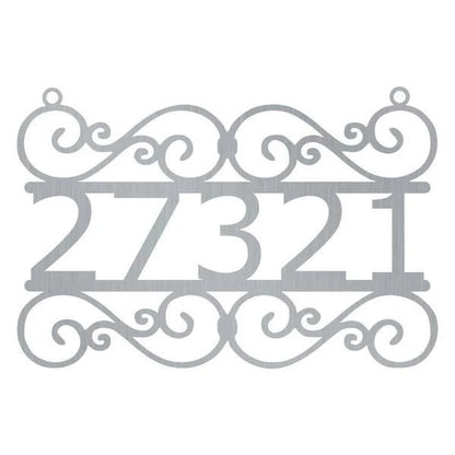 Swirl Address Customized Metal Signs, Custom Metal Sign, Custom Signs, Metal Sign, Metal Laser Cut Metal Signs Custom Gift Ideas