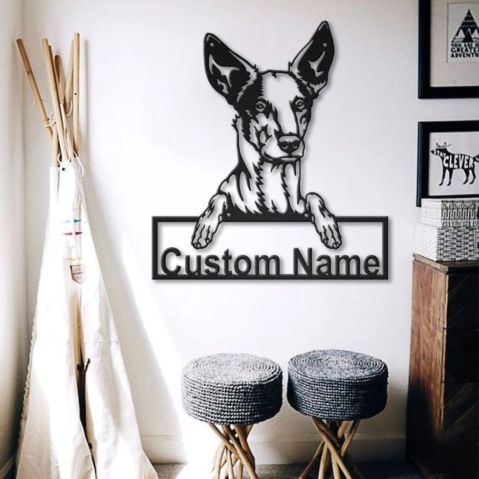 Personalized Podenco Dog Metal Sign Art, Custom Podenco Dog Metal Sign, Animal Funny, Father's Day Gift, Pet Gift, Laser Cut Metal Signs Custom Gift Ideas