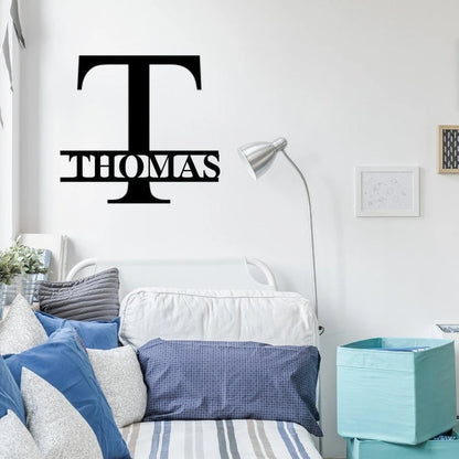 Custom Metal Signs Monogram Wall Decor Last Name Sign Family Name Sign Personalized Wedding Gift Custom Metal Art
