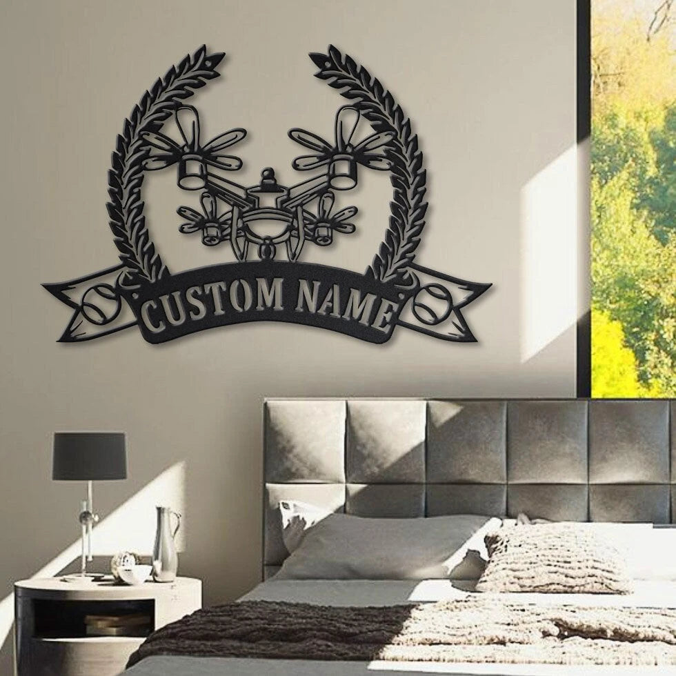 Personalized Drone Helicopter Metal Sign Art, Custom Drone Helicopter Metal Sign, Drone Helicopter Gift, Decor Decoration, Birthday Gift, Laser Cut Metal Signs Custom Gift Ideas