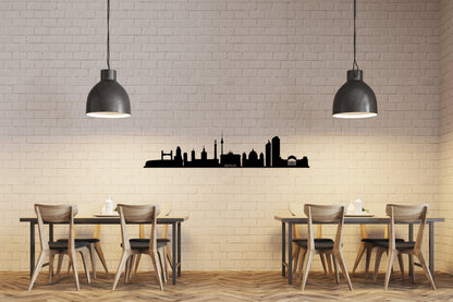 Berlin City Silhouette Metal Wall Art, Berlin Skyline Metal Wall Decor, Housewarming Gift, Living Room Decoration, Gift For Berliners, Metal Laser Cut Metal Signs Custom Gift Ideas
