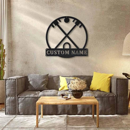 Personalized Croquet Monogram Metal Sign Art, Custom Croquet Metal Sign, Hobbie Gifts, Sport Gift, Birthday Gift, Laser Cut Metal Signs Custom Gift Ideas
