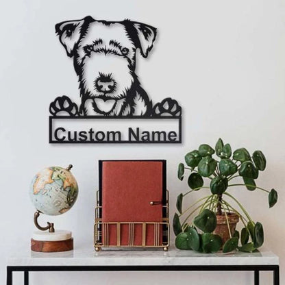 Lakeland Terrier Dog Personalized Metal Wall Decor, Cut Metal Sign, Metal Wall Art, Metal House Sign, Metal Laser Cut Metal Signs Custom Gift Ideas