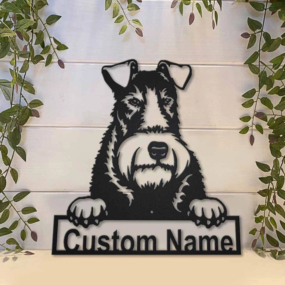 Personalized Wire Fox Terrier Dog Metal Sign Art, Custom Wire Fox Terrier Dog Metal Sign, Boxer Dog Funny, Dog Gift, Animal Custom, Laser Cut Metal Signs Custom Gift Ideas