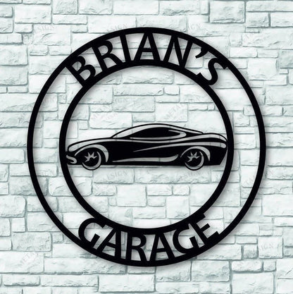 Personalized Custom Car Garage Sign, Cut Metal Sign, Metal Wall Art, Metal House Sign Laser Cut Metal Signs Custom Gift Ideas