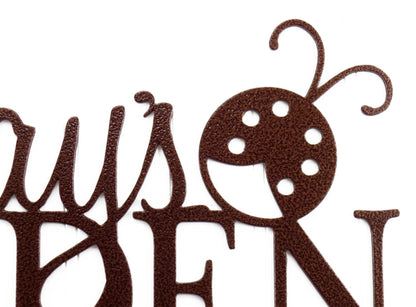 Name Sign, Gift For Her, Mothers Day Gift, Mother's Day Gift, Personalized Gift, Custom Garden Sign, Sign, Ladybug Laser Cut Metal Signs Custom Gift Ideas
