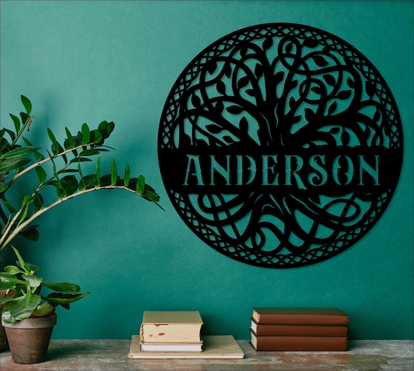 Metal Tree Of Life With Family Name, Family Name Tree, Family Christmas Gift, Personalized Christmas Gift, Personalized Wedding Gift Laser Cut Metal Signs Custom Gift Ideas