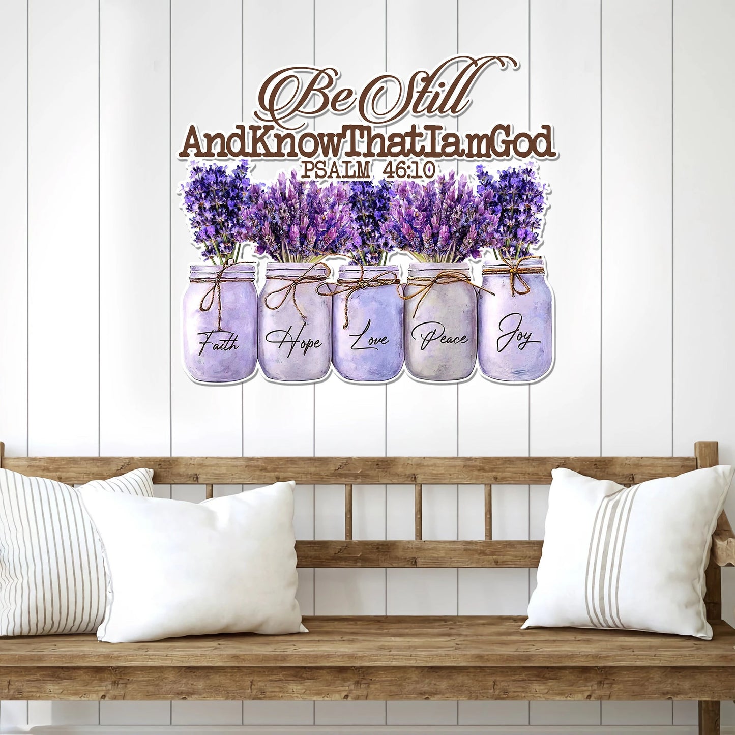 Bible Be still and know that I am God Cut Metal Sign Laser Cut Metal Signs Custom Gift Ideas