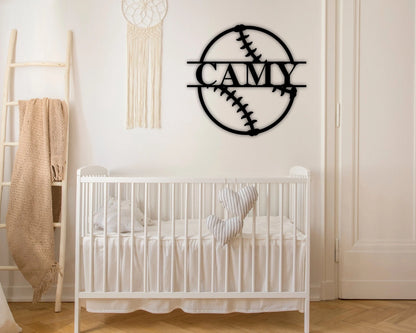 Custom Name Sign, Personalized Sport Name Sign, Custom Metal Sports Sign, Metal Nursery Wall Hanger, Sport Home Decor, Gift Ideas For Kids, Metal Laser Cut Metal Signs Custom Gift Ideas