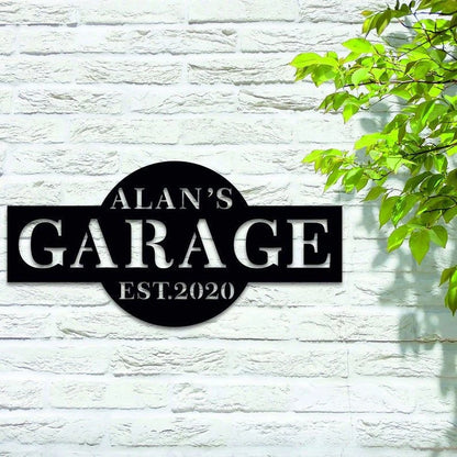 Personalized Custom Garage Workshop Sign Ii, Cut Metal Sign, Metal Wall Art, Metal House Sign, Metal Laser Cut Metal Signs Custom Gift Ideas