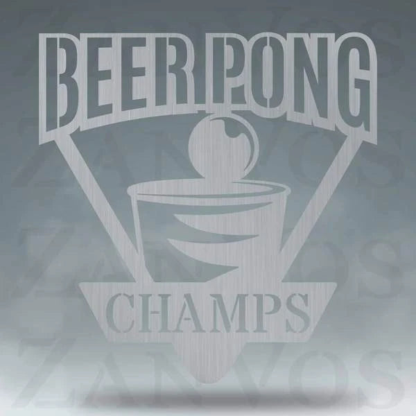Beer Pong Monogram Customized Metal Signs, Custom Metal Sign, Custom Signs, Metal Sign, Metal Laser Cut Metal Signs Custom Gift Ideas