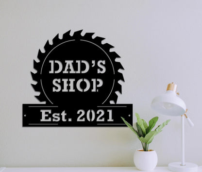 Personalized Fathers Day Sign, Custom Sign For Fathers Day, Personalized Garage Sign, Fathers Day Gift For Dad, Custom Metal Sign, Laser Cut Metal Signs Custom Gift Ideas
