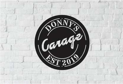 Personalized Garage Sign, Garage Metal Art, Garage Home Decor, Garage Sign Home Decor, Metal Wall Art, Laser Cut Metal Signs Custom Gift Ideas