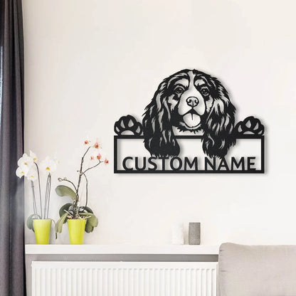 Personalized Cavalier King Charles Dog Metal Sign Art, Custom Cavalier King Charles Metal Sign, Dog Gift, Birthday Gift, Animal Funny, Laser Cut Metal Signs Custom Gift Ideas