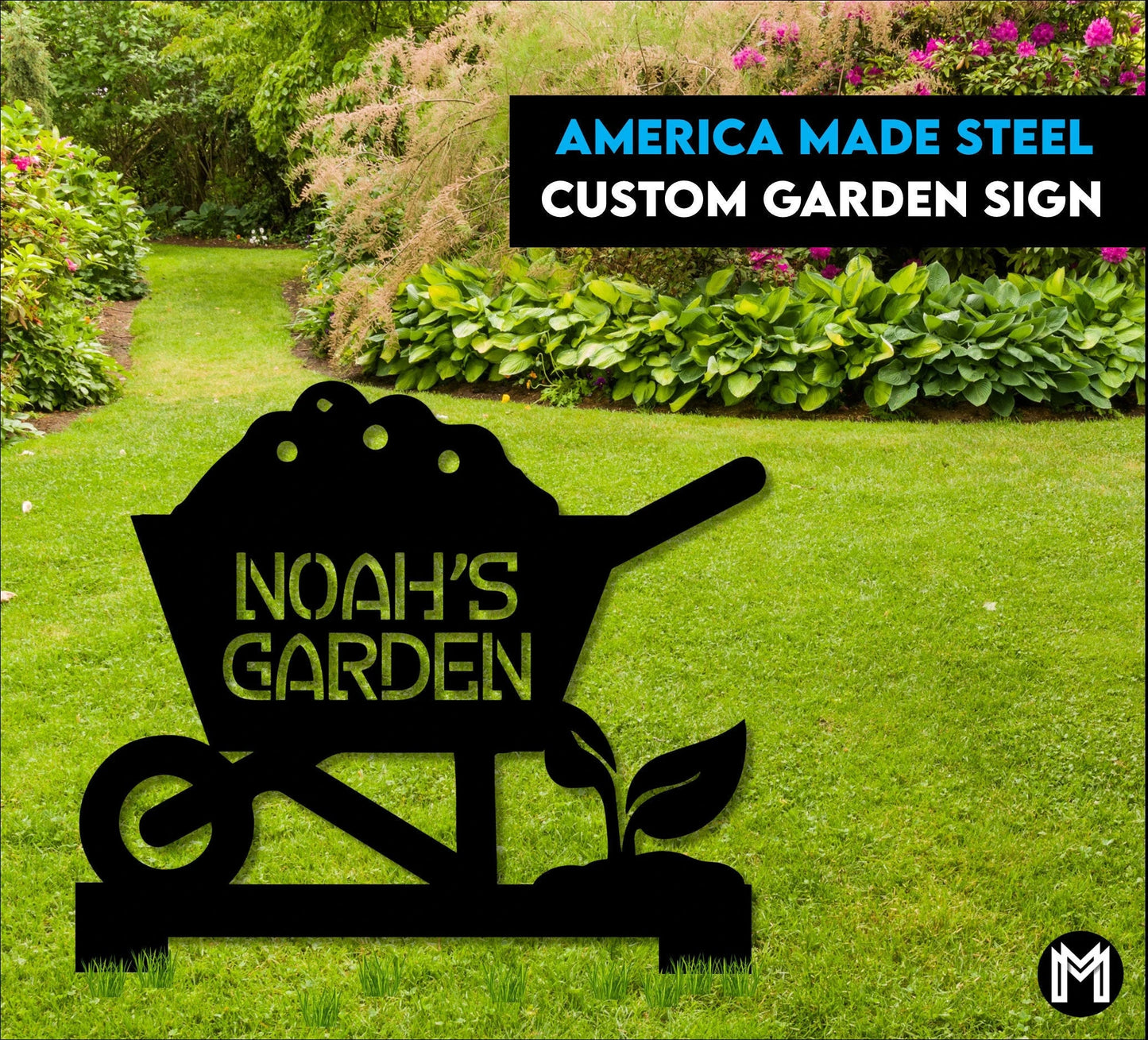 Custom Garden Sign, Garden Sign, Personalized Garden Sign, Garden, Garden Stake, Garden Art, Metal Yard Art, Outdoor Sign Gs3 Laser Cut Metal Signs Custom Gift Ideas