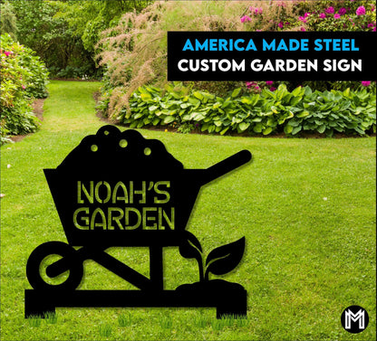Custom Garden Sign, Garden Sign, Personalized Garden Sign, Garden, Garden Stake, Garden Art, Metal Yard Art, Outdoor Sign Gs3 Laser Cut Metal Signs Custom Gift Ideas