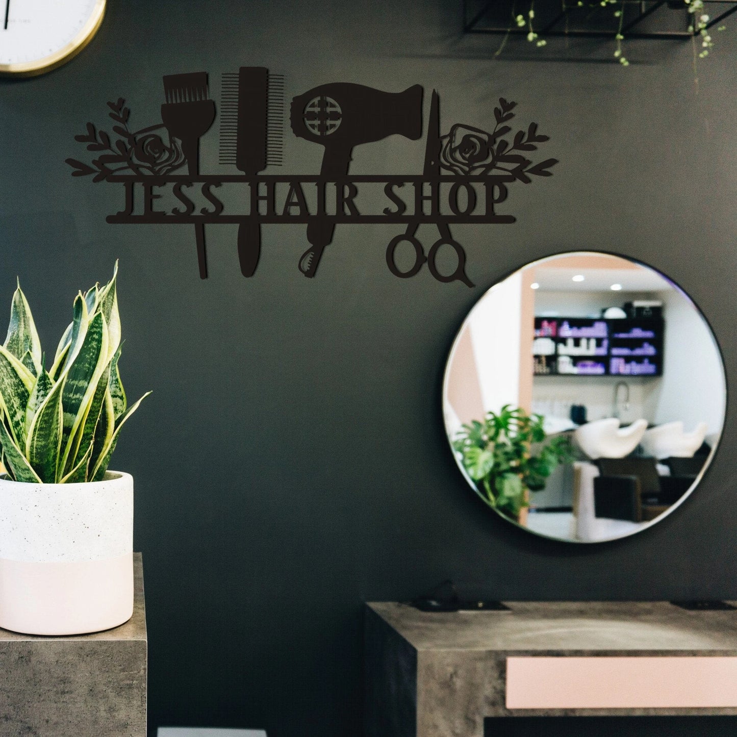 Metal Hair Stylist Sign, Personalized Salon, Custom Metal Sign Booth, Hair Stylist Gift, Hair Salon Sign, Hair Wall Art, Hair Wall Decor Laser Cut Metal Signs Custom Gift Ideas
