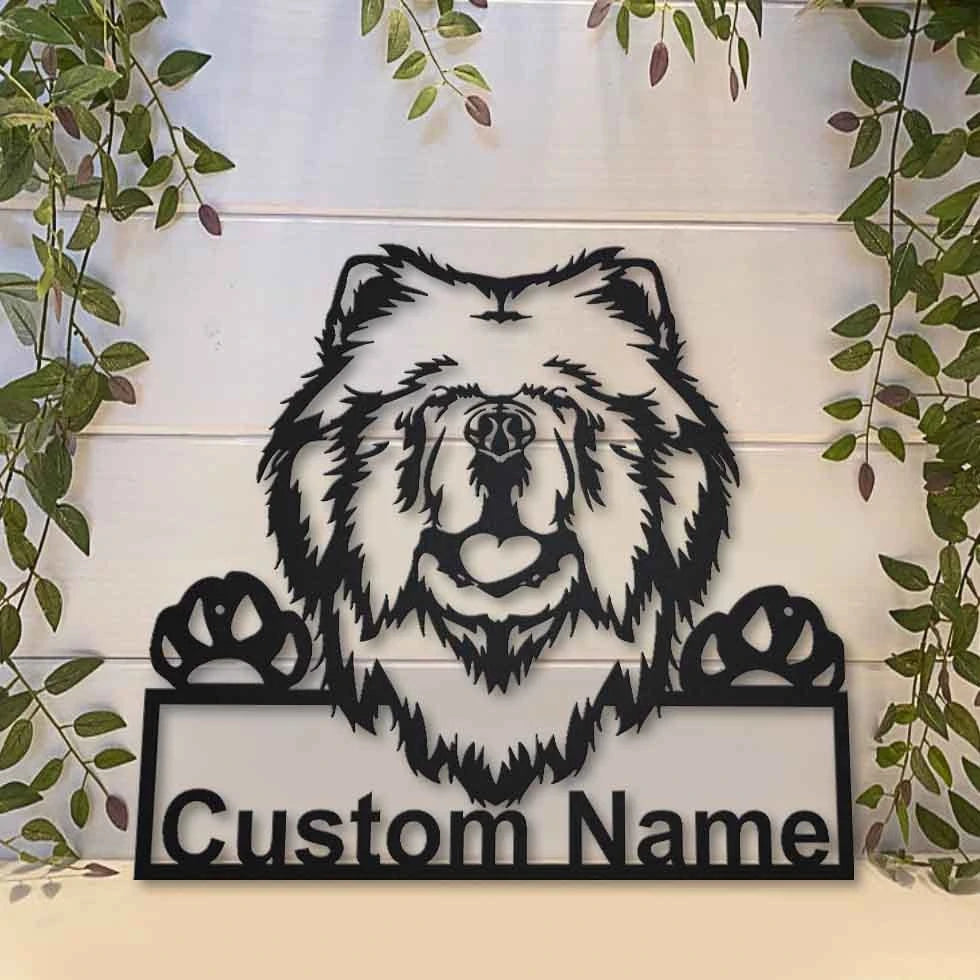 Personalized Chow Chow Dog Metal Sign Art, Custom Chow Chow Dog Metal Sign, Dog Gift, Birthday Gift, Animal Funny, Laser Cut Metal Signs Custom Gift Ideas