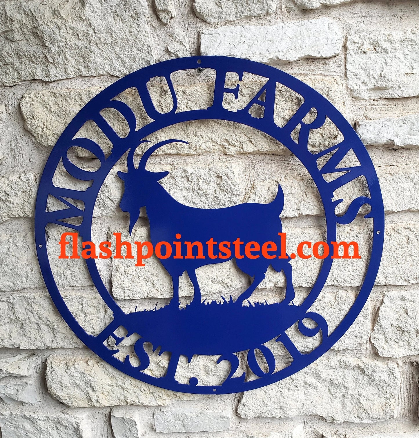 Goat Metal Sign, Established, Custom Goat, Farmer Sign, Personalized, Plasma Cut Steel Sign, Metal Art, Farmhouse Laser Cut Metal Signs Custom Gift Ideas