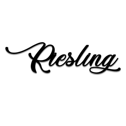 Riesling Wine Metal Bar Sign, Pub, Tap, Wall Decor, Wedding Art Gift For Him her, Metal Laser Cut Metal Signs Custom Gift Ideas
