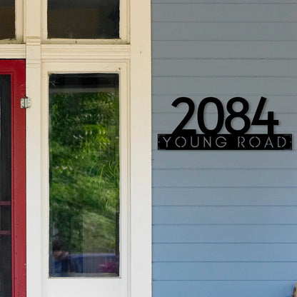 Metal Address Plaque Address Sign Metal House Numbers Custom Address Sign Home Address Sign Address Number Modern Address Sign