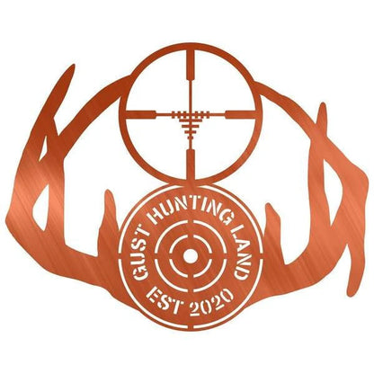 Antler Shell Customized Metal Signs, Custom Metal Sign, Custom Signs, Metal Sign, Laser Cut Metal Signs Custom Gift Ideas