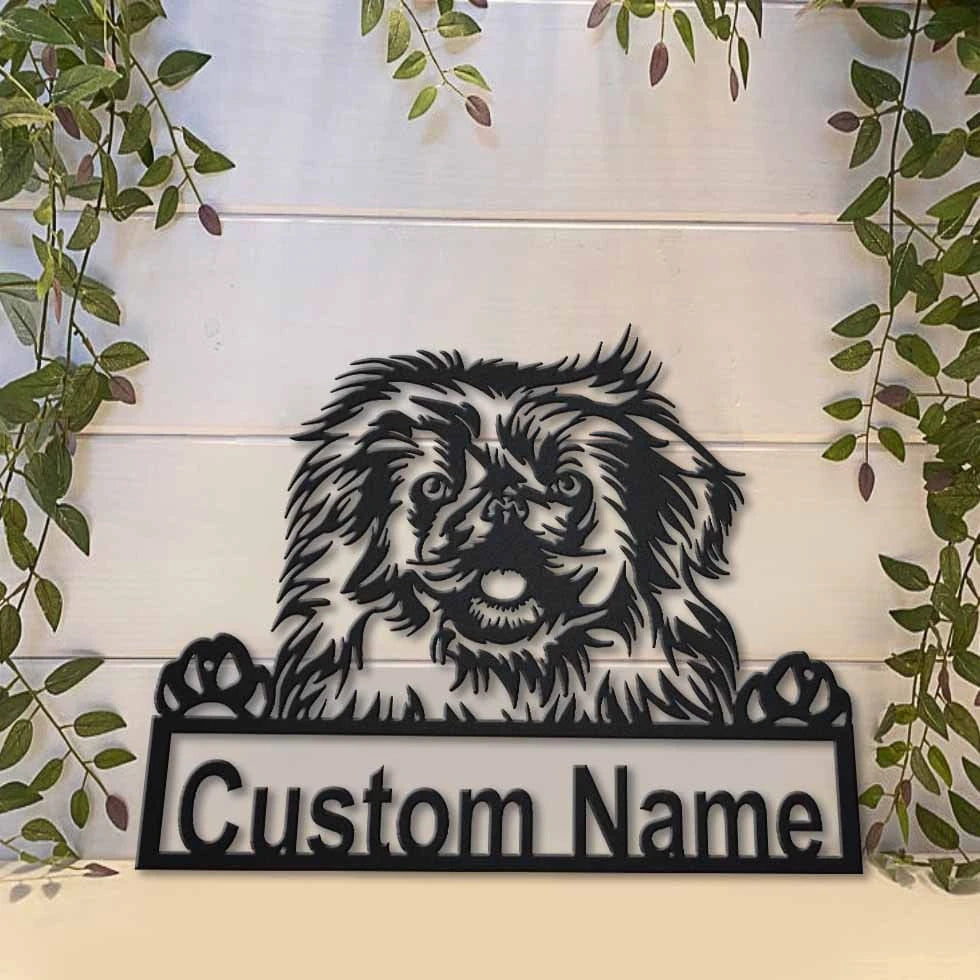 Personalized Pekingese Dog Metal Sign Art, Custom Pekingese Dog Metal Sign, Boxer Dog Funny, Dog Gift, Animal Custom, Laser Cut Metal Signs Custom Gift Ideas