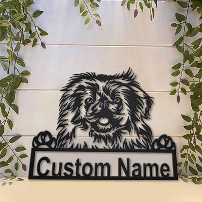 Personalized Pekingese Dog Metal Sign Art, Custom Pekingese Dog Metal Sign, Boxer Dog Funny, Dog Gift, Animal Custom, Laser Cut Metal Signs Custom Gift Ideas