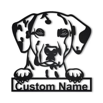 Dalmatian Dog Personalized Metal Wall Decor, Cut Metal Sign, Metal Wall Art, Metal House Sign, Metal Laser Cut Metal Signs Custom Gift Ideas