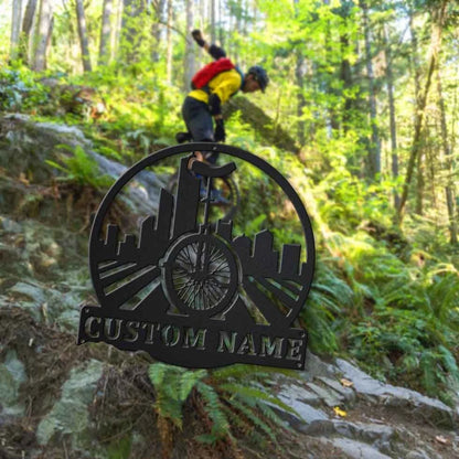 Personalized Unicycling Monogram Metal Sign Art, Custom Unicycling Metal Sign, Hobbie Gifts, Sport Gift, Birthday Gift, Laser Cut Metal Signs Custom Gift Ideas