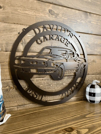 1967 Mustang Sports Car Sign, Cut Metal Sign, Metal Wall Art, Metal House Sign Laser Cut Metal Signs Custom Gift Ideas