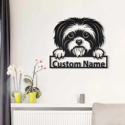 Personalized Shih Tzu Dog Metal Sign Art, Custom Shih Tzu Dog Metal Sign, Animal Funny, Father's Day Gift, Pets Gift, Birthday Gift, Laser Cut Metal Signs Custom Gift Ideas