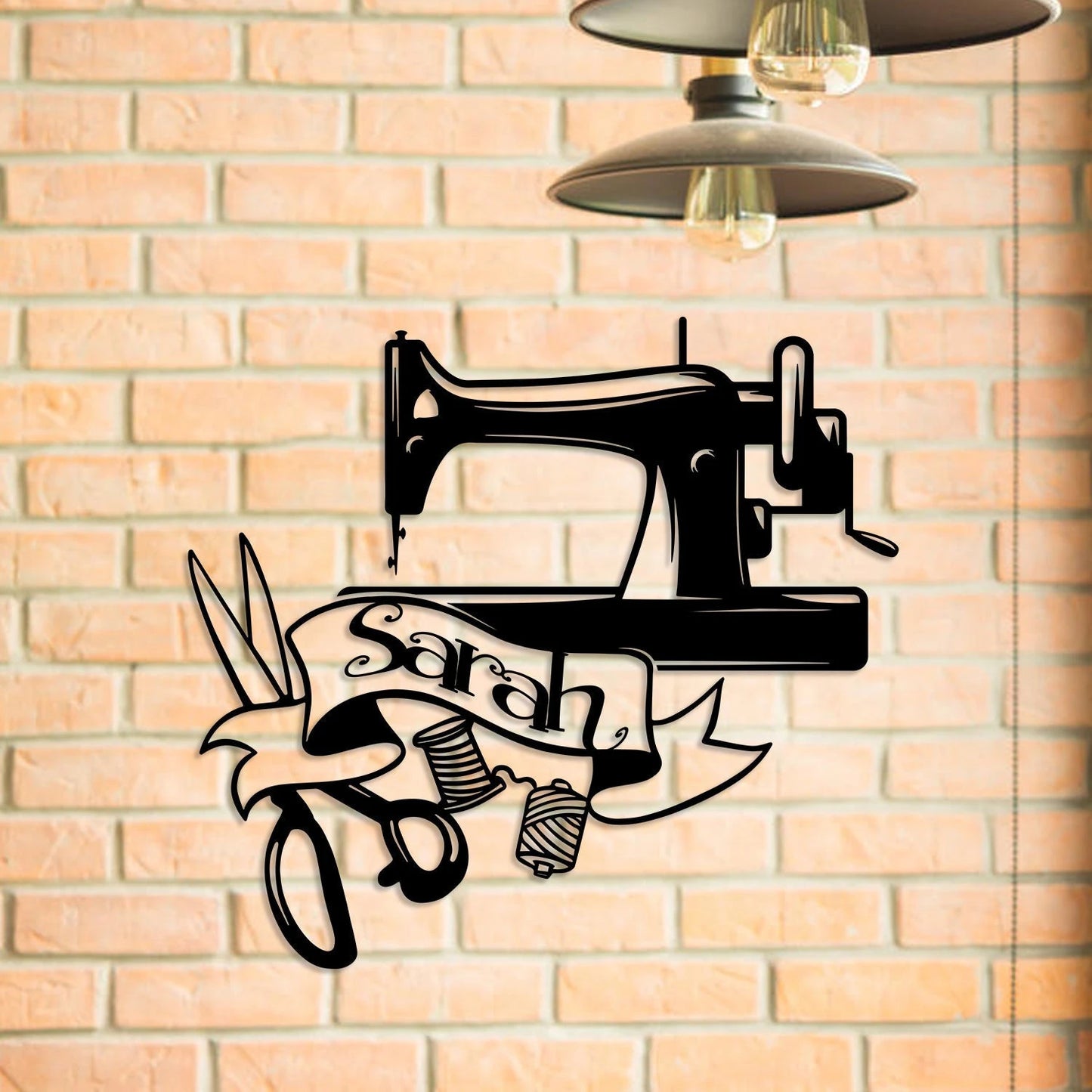 Personalized Sewing Machine Metal Sign, Custom Quilting, Seamstress, Metal Laser Cut Metal Signs Custom Gift Ideas