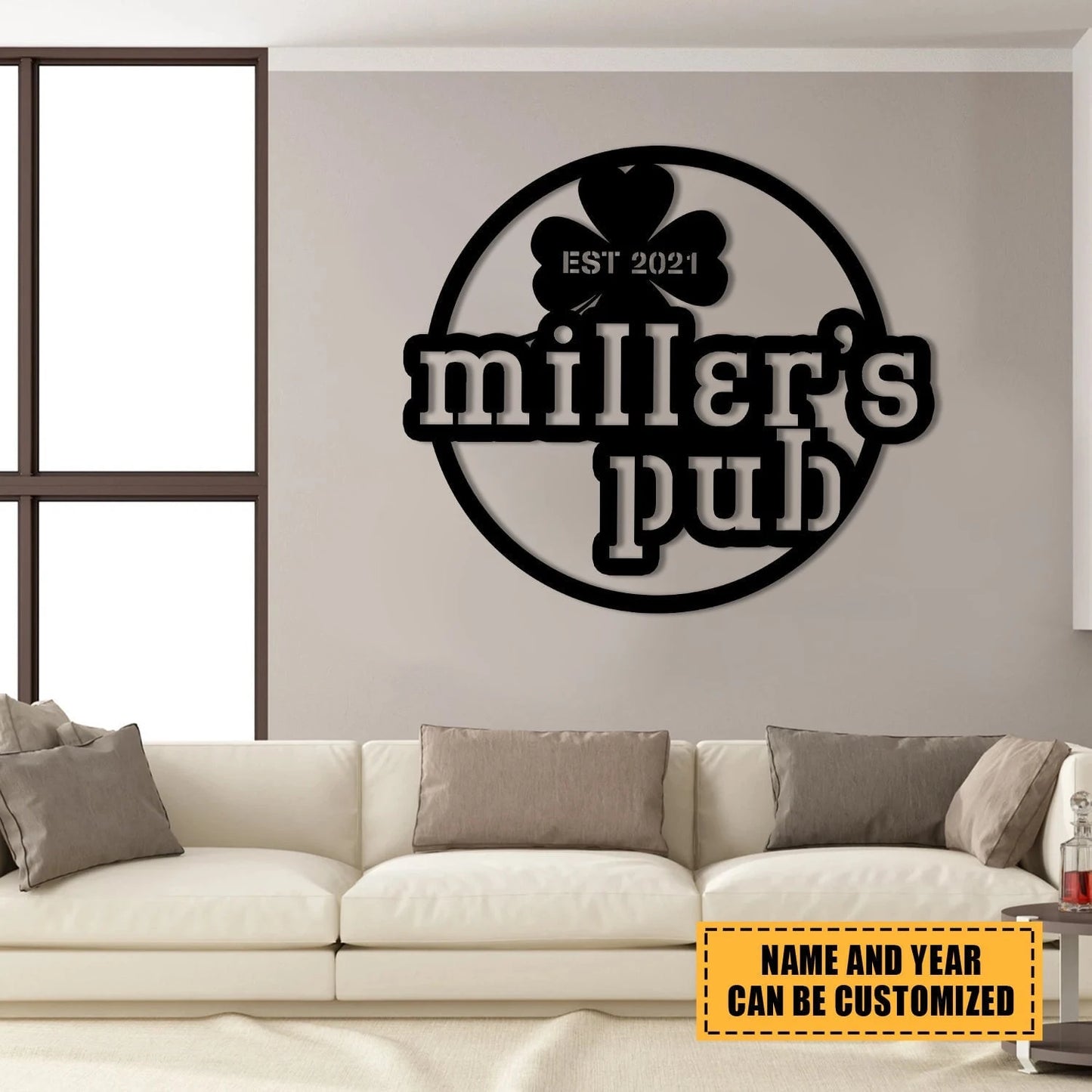 Personalized Irish St. Patrick Day Metal Bar Sign, Custom Pub, Tap, Lounge, Caf Wall Decor, Metal Laser Cut Metal Signs Custom Gift Ideas