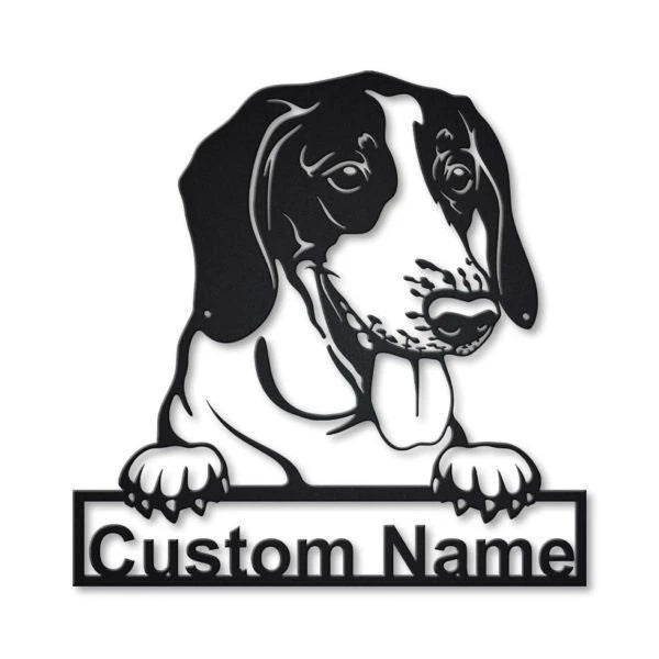 American Foxhound Dog Personalized Metal Wall Decor, Cut Metal Sign, Metal Wall Art, Metal House Sign, Metal Laser Cut Metal Signs Custom Gift Ideas