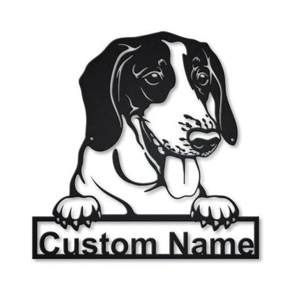 American Foxhound Dog Personalized Metal Wall Decor, Cut Metal Sign, Metal Wall Art, Metal House Sign, Metal Laser Cut Metal Signs Custom Gift Ideas