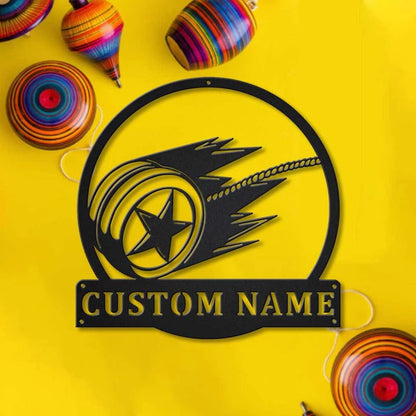 Personalized Yoyo Game Metal Sign Art, Custom Yoyo Game Metal Sign, Yoyo Game Gift, Decor Decoration, Birthday Gift, Laser Cut Metal Signs Custom Gift Ideas