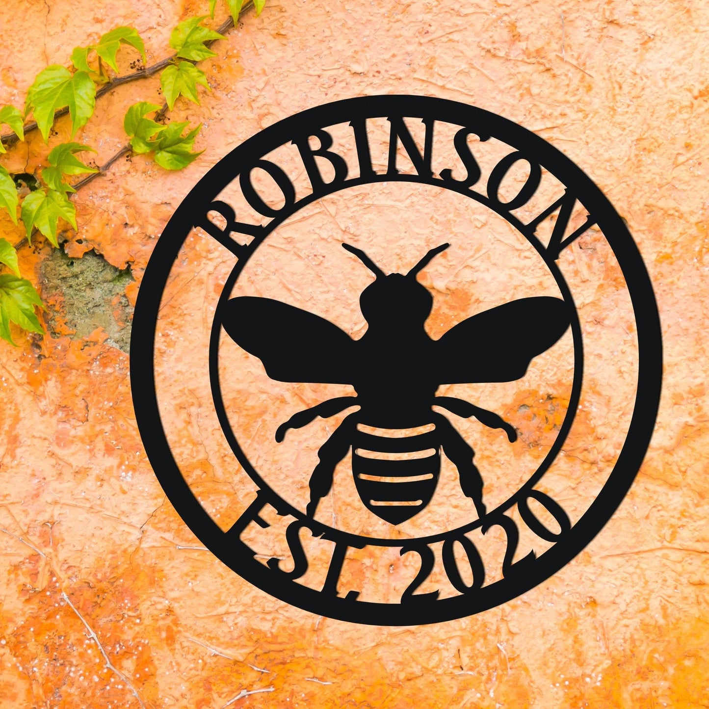 Honey Bee Sign, Custom Bee Theme Farm Sign Wall Art, Honey Bee Family Nan, Metal Sign, Custom Last Name Sign, Family Name Sign Laser Cut Metal Signs Custom Gift Ideas