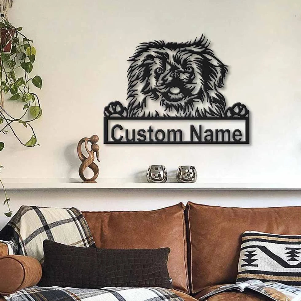Personalized Pekingese Dog Metal Sign Art, Custom Pekingese Dog Metal Sign, Dog Gift, Birthday Gift, Animal Funny, Laser Cut Metal Signs Custom Gift Ideas