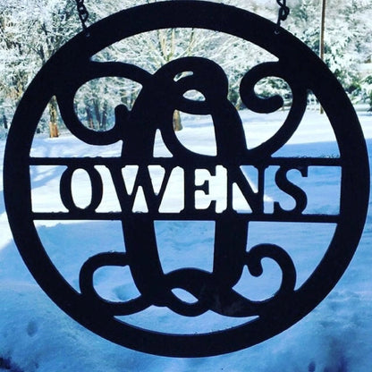 Personalized Gift Monogram Family Name Yard, Garden Decor, Customized Outdoor Decor, Wedding, Birthday, Anniversary, Housewarming Gift Idea, Laser Cut Metal Signs Custom Gift Ideas