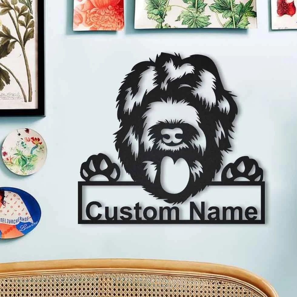 Personalized Black Russian Terrier Metal Sign Art, Custom Black Russian Terrier Metal Sign, Dog Gift, Birthday Gift, Animal Funny, Laser Cut Metal Signs Custom Gift Ideas