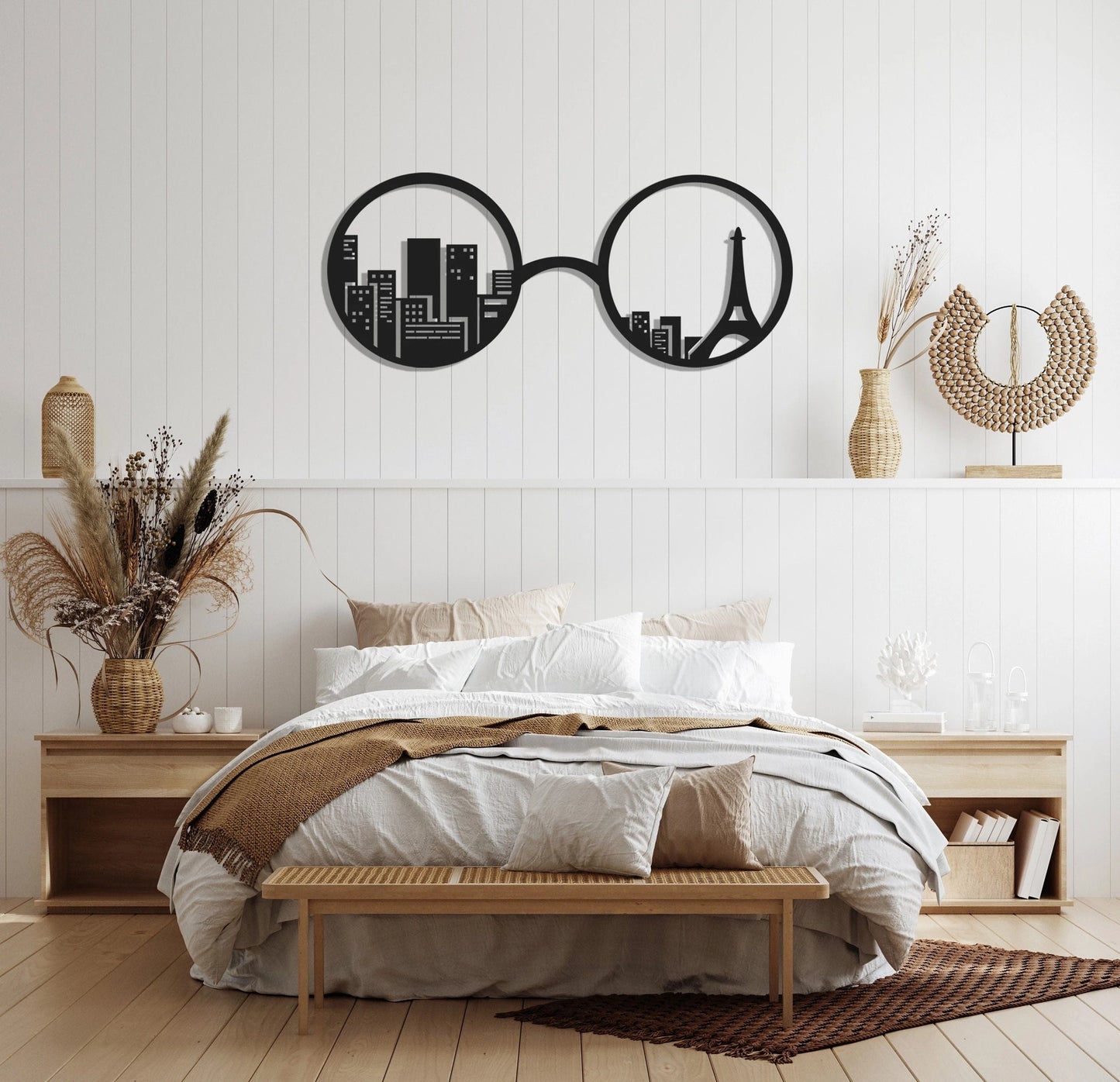 Eiffel Tower Paris Metal Wall Decor, Metal Wall Art, Housewarming Gift, Metal Art, Minimalist Wall Decor, Living Room Office Decor,, Metal Laser Cut Metal Signs Custom Gift Ideas