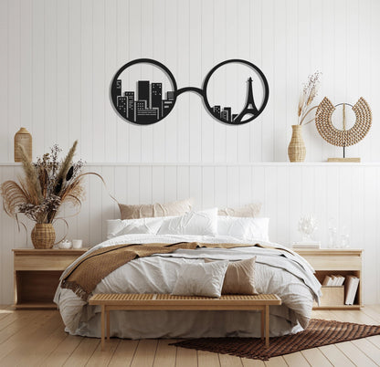 Eiffel Tower Paris Metal Wall Decor, Metal Wall Art, Housewarming Gift, Metal Art, Minimalist Wall Decor, Living Room Office Decor,, Metal Laser Cut Metal Signs Custom Gift Ideas